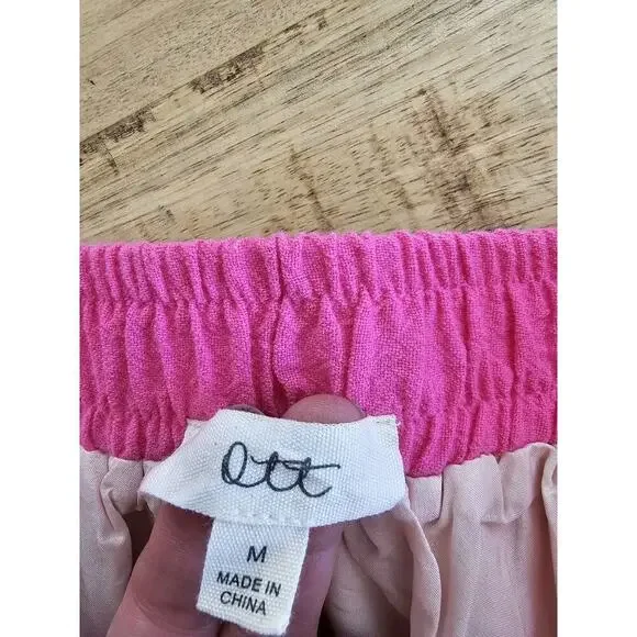 Ott Tropical Floral A-Line Skirt Boho Beach Resortwear Women's Size M Midi - Picture 6 of 10